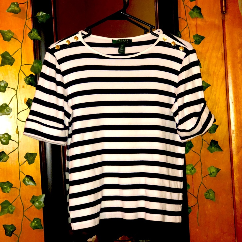 Lauren Ralph Lauren women’s striped black & white